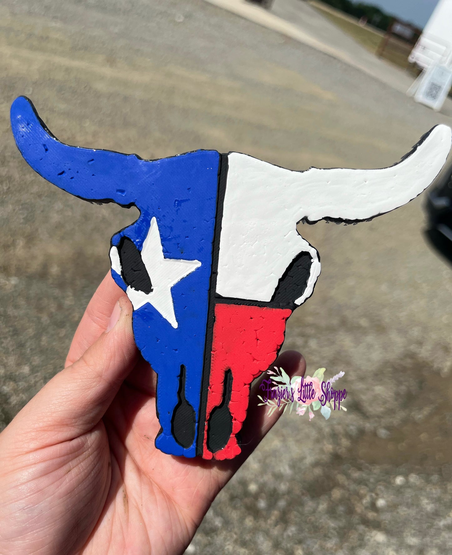 {Texas Bull Skull} Small Medium Large Freshie Sizes