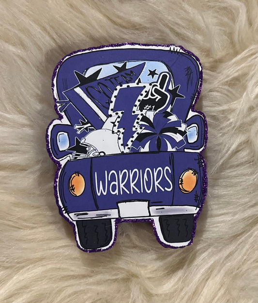 {Bonham Warriors cardstock truck} All Freshie Sizes