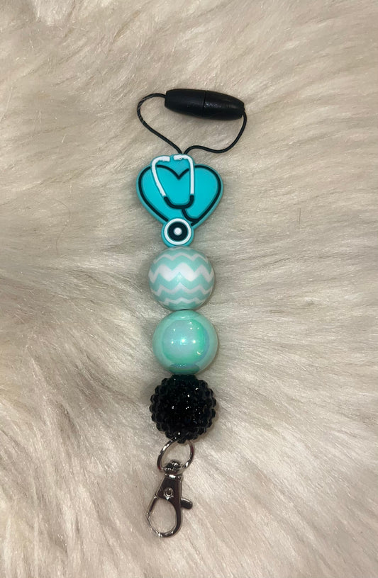 Stethoscope turquoise freshie hanger