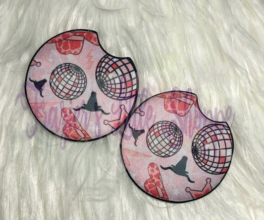 Disco Western car coasters