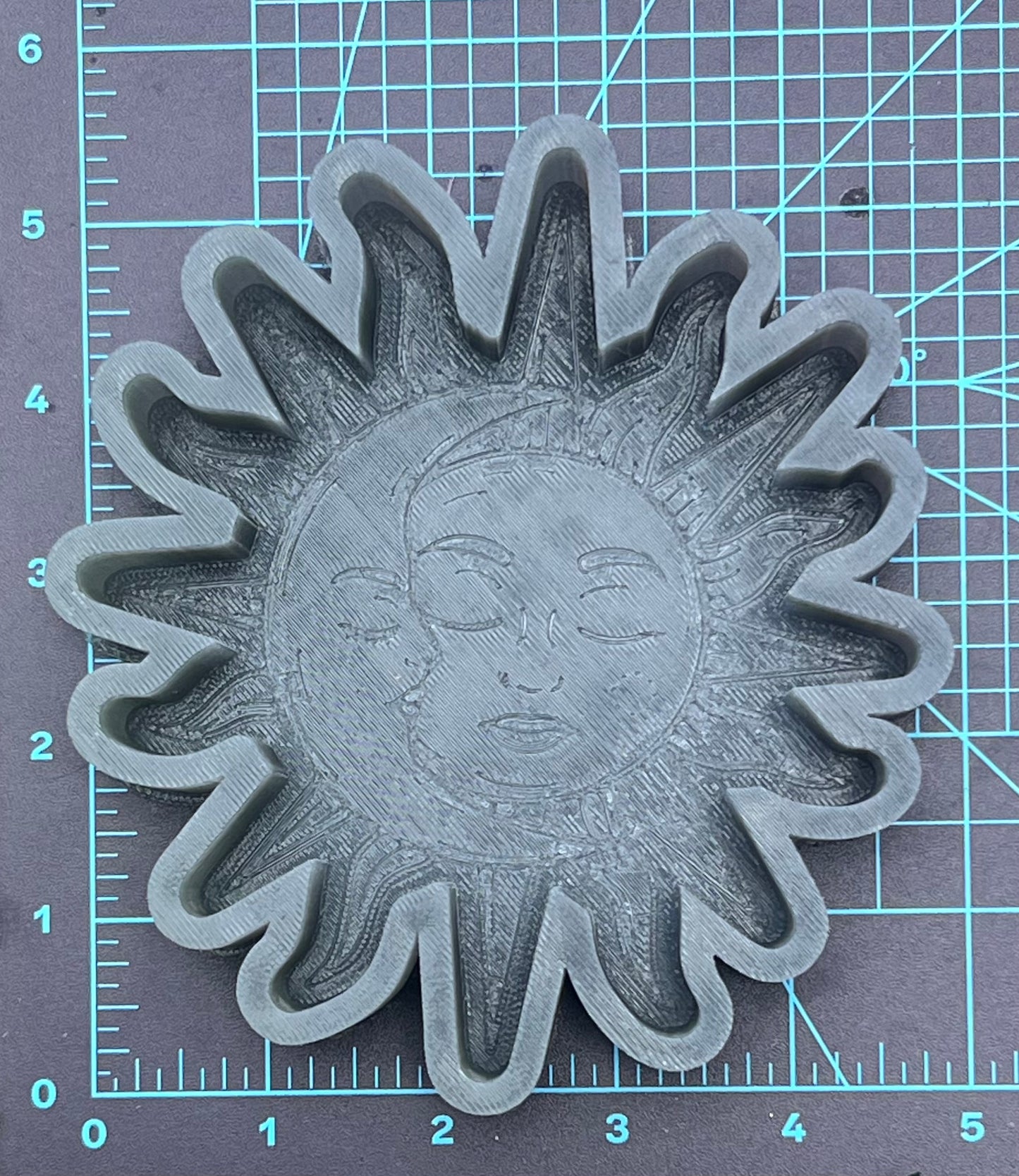 {celestial sun moon} Silicone Mold