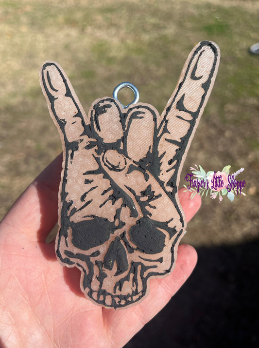 {Skull rocker horns} All Freshie Sizes