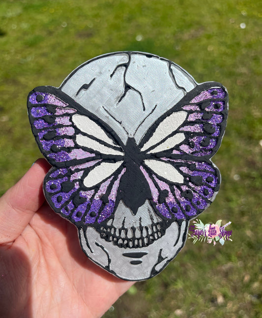 {Butterfly Skull} Large Freshie