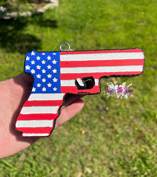 {American Flag Pistol} All Freshie Sizes