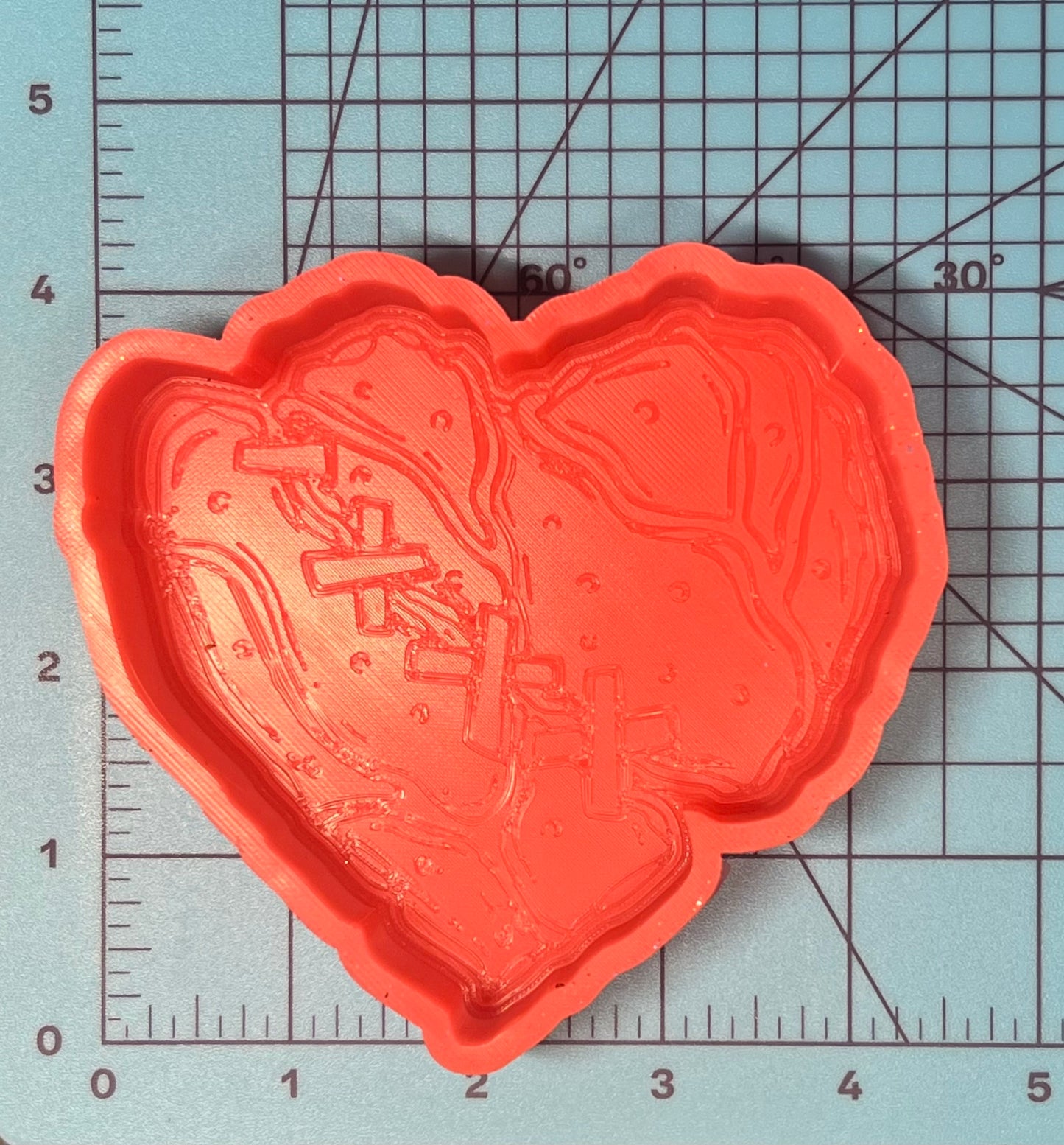 {broken zombie heart} Silicone Mold