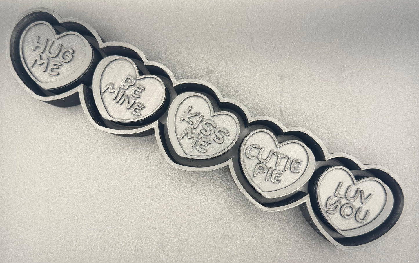 Heart candy charm set
