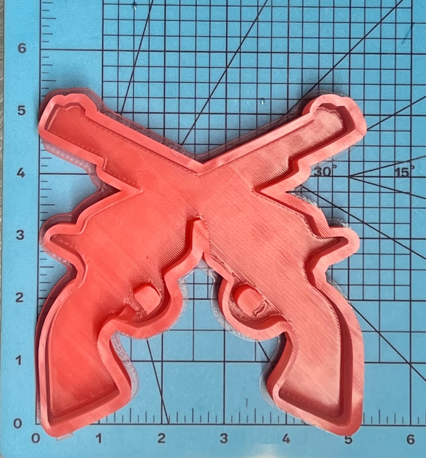 {Crossed Guns} Silicone Mold