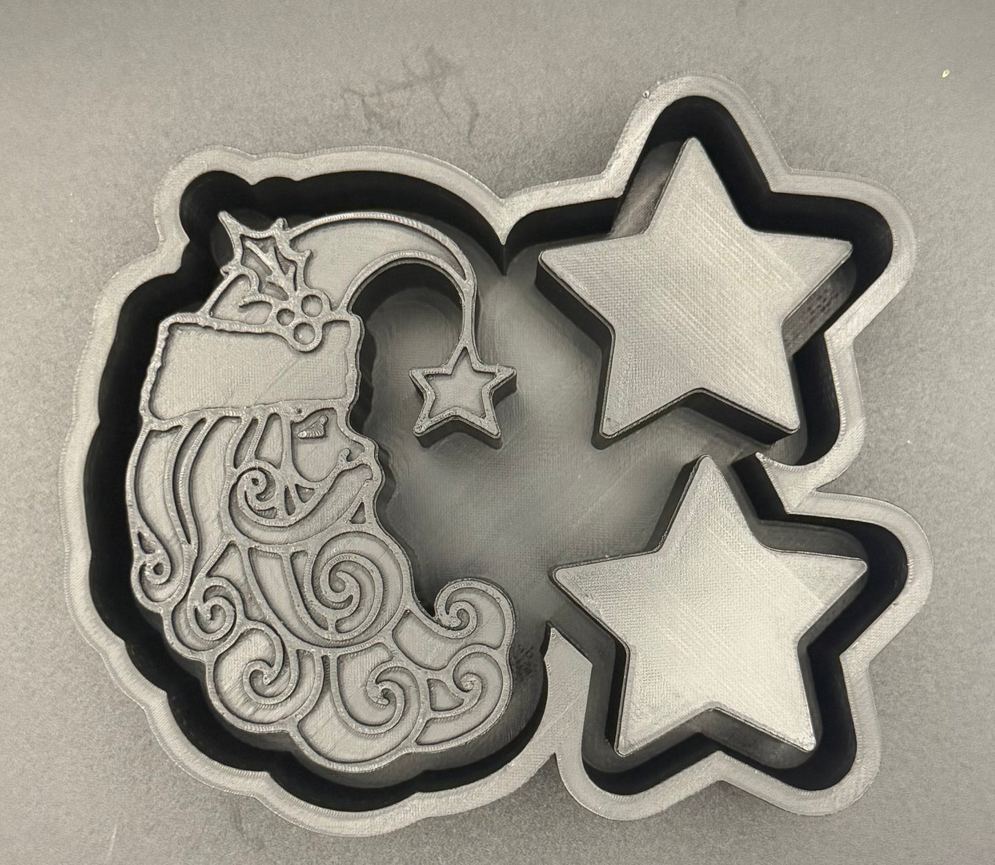 Moon and stars charm set