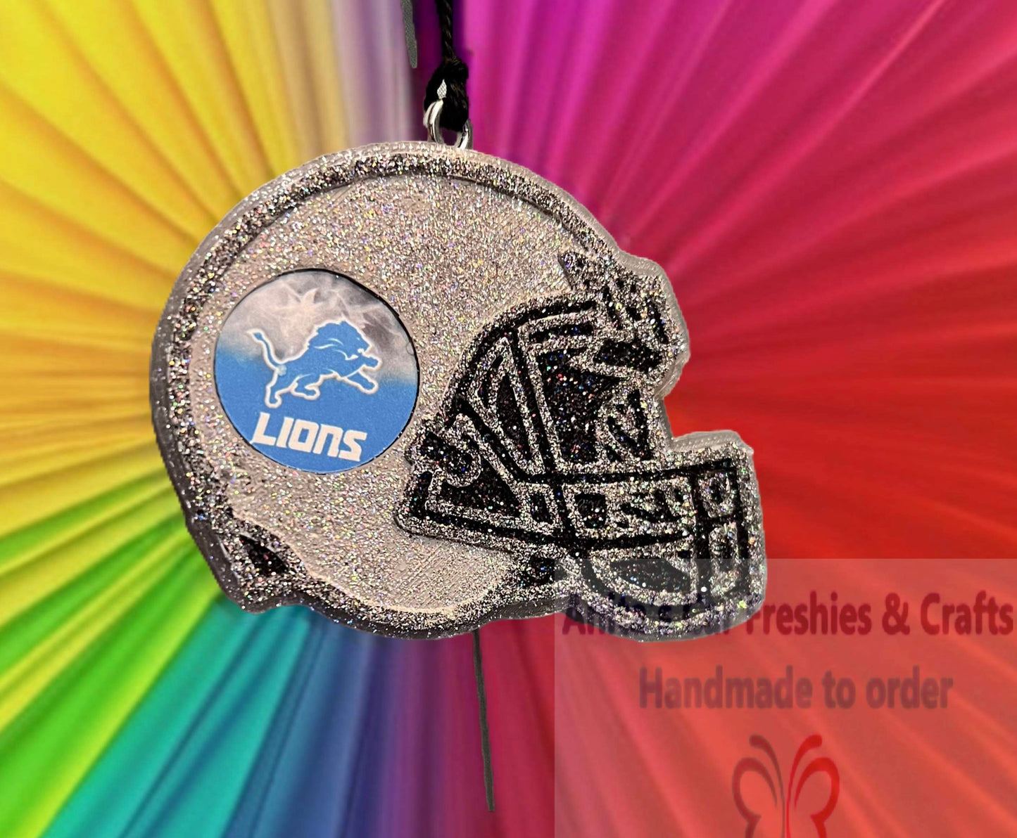 {Football helmet w cardstock insert} Silicone Mold