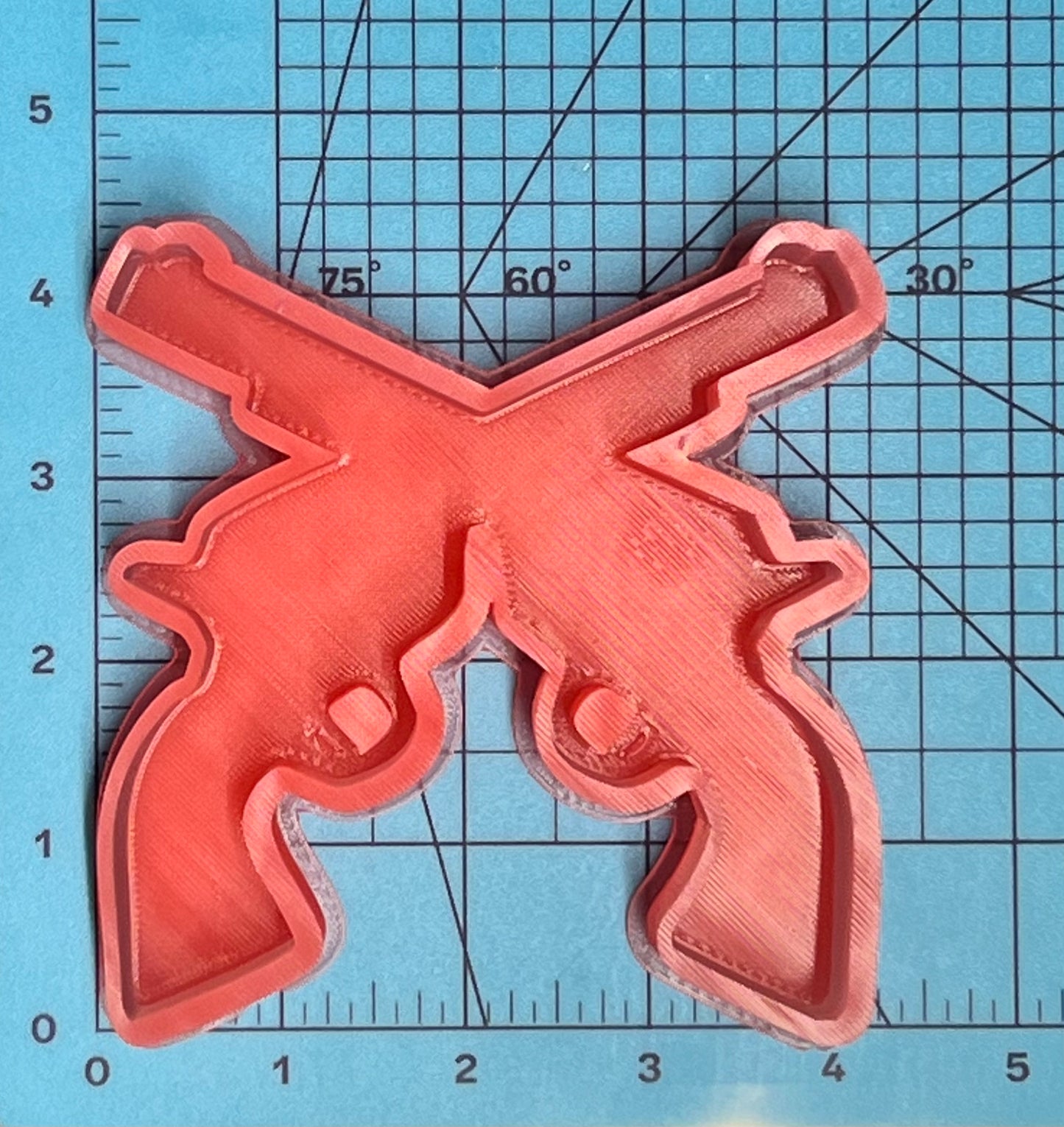 {Crossed Guns} Silicone Mold