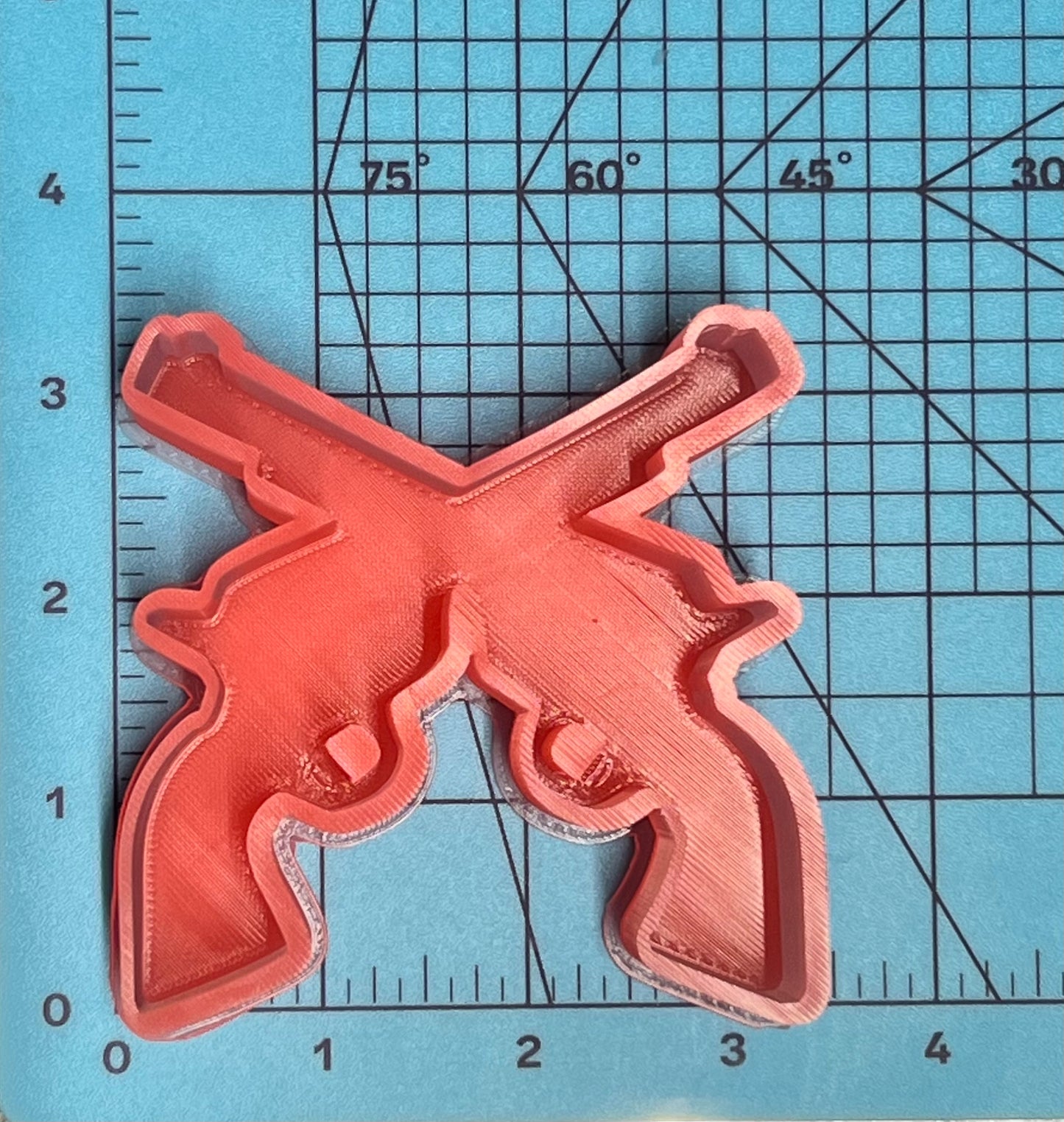 {Crossed Guns} Silicone Mold