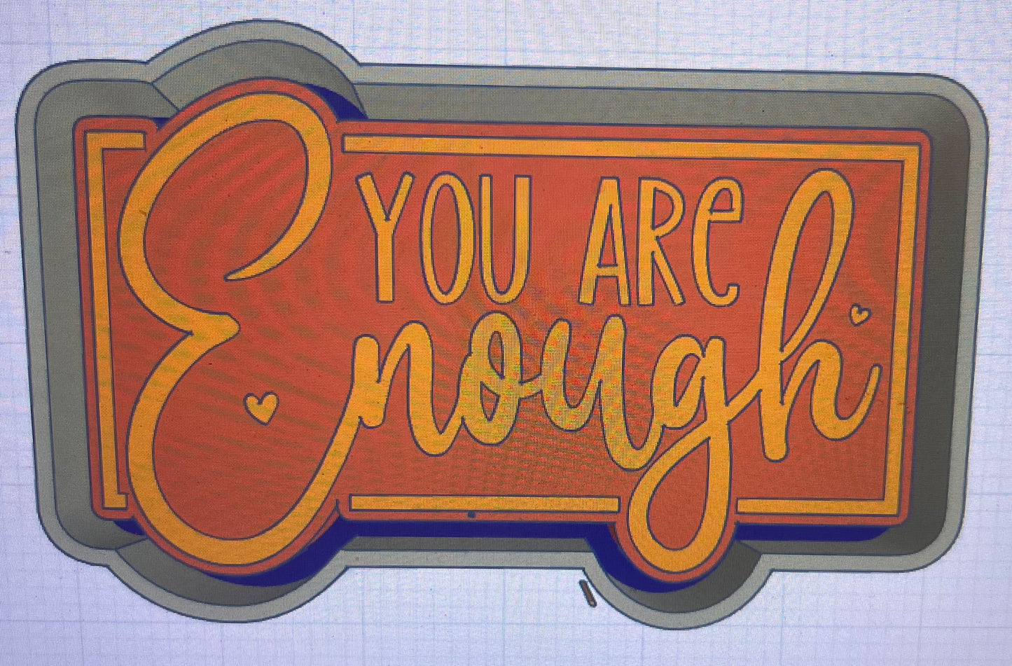 {you are enough} Silicone Mold