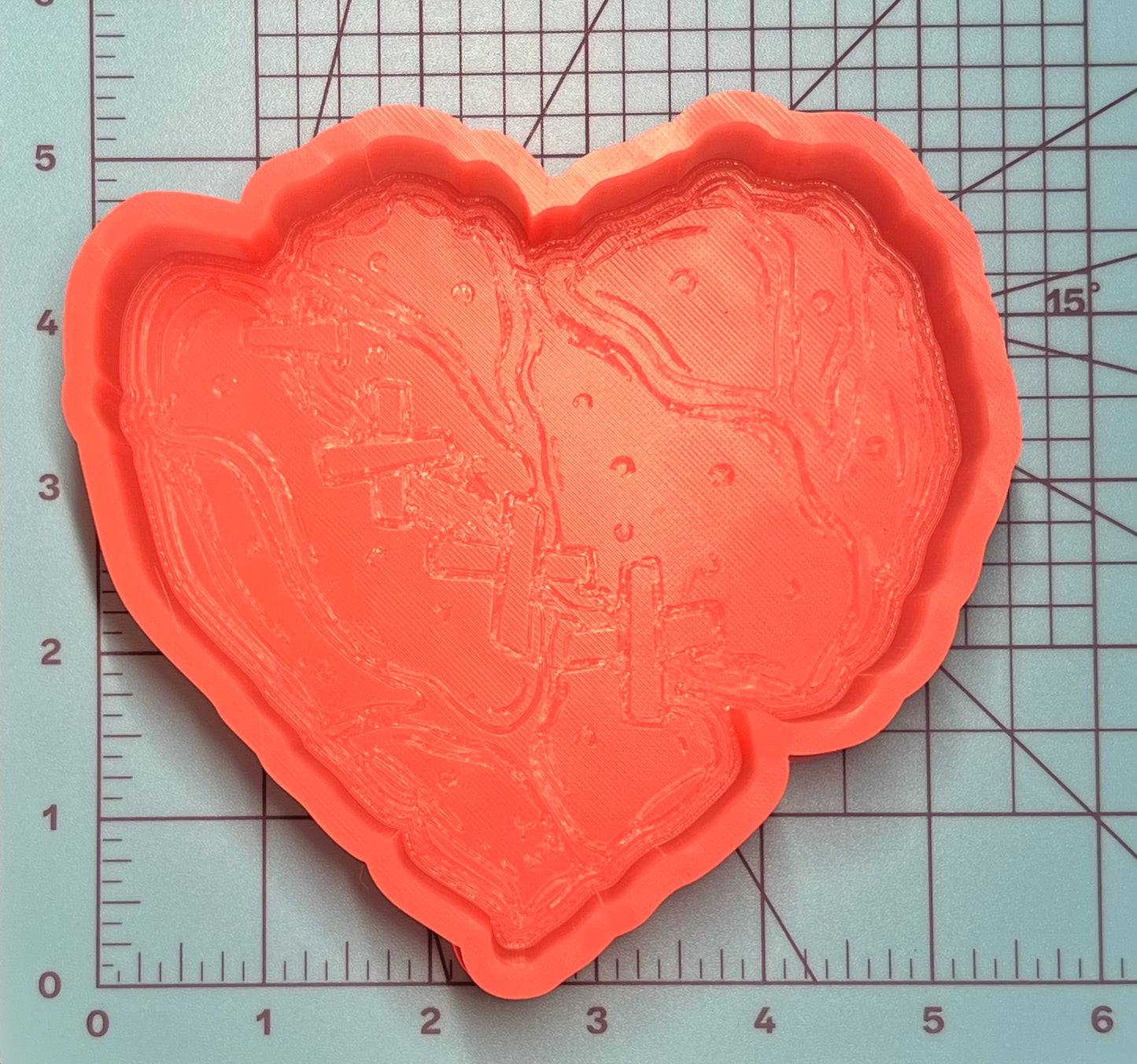 {broken zombie heart} Silicone Mold