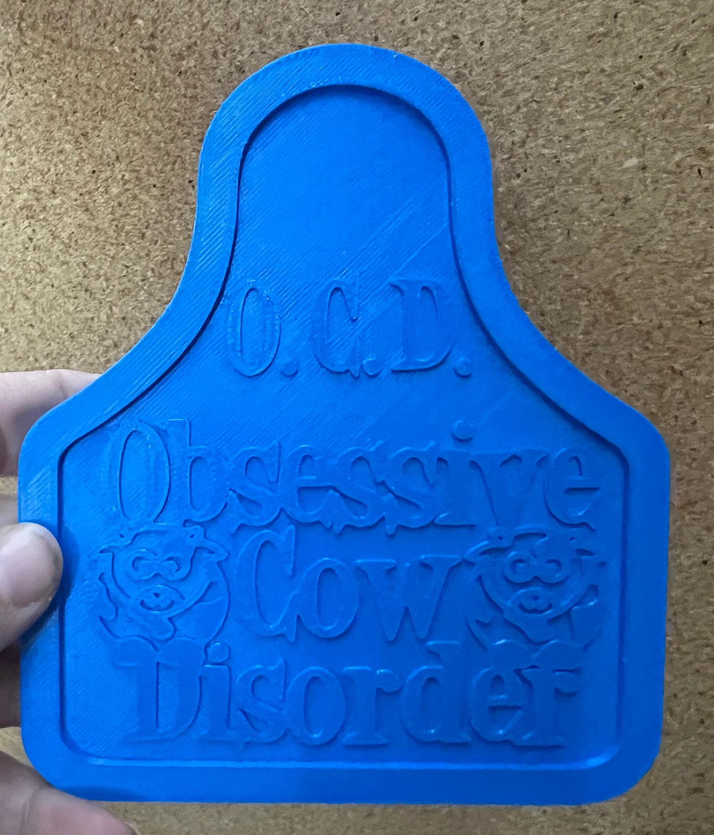 X- Large Cow Tag inserts (silicone mold)