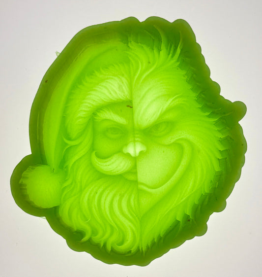 3D 2 faced santa