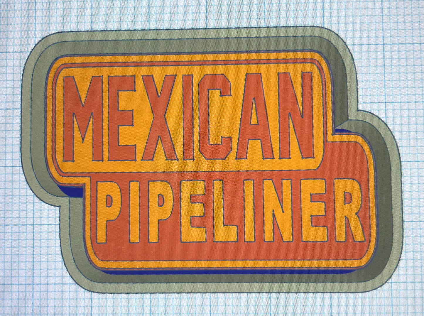 {mexican pipeliner} Silicone Mold