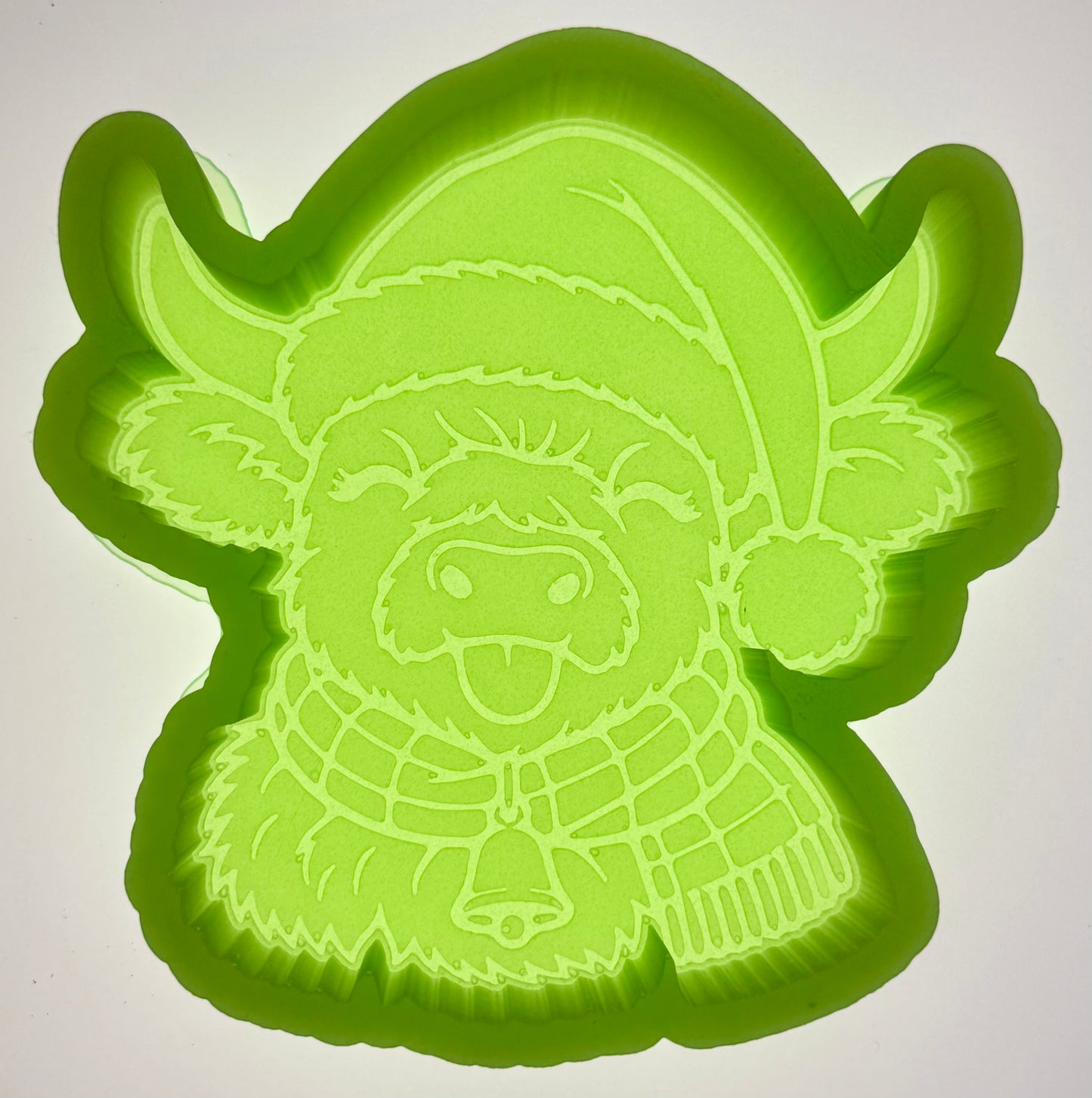 Christmas highland silicone mold