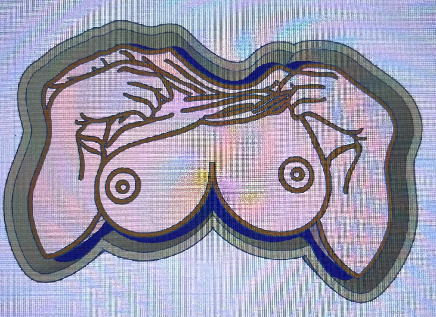 {Lifted shirt} Silicone Mold