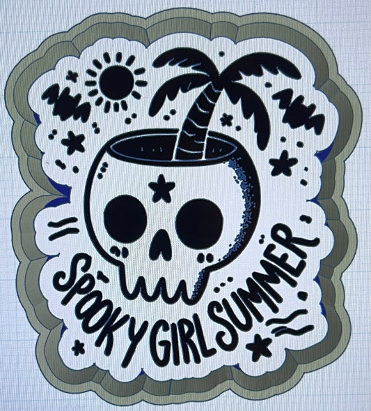 {Spooky girl summer} Silicone Mold