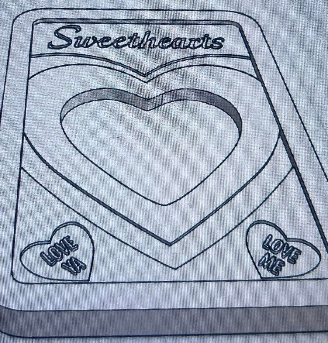 {Sweetheart box Tarot Card Insert only} Silicone Mold