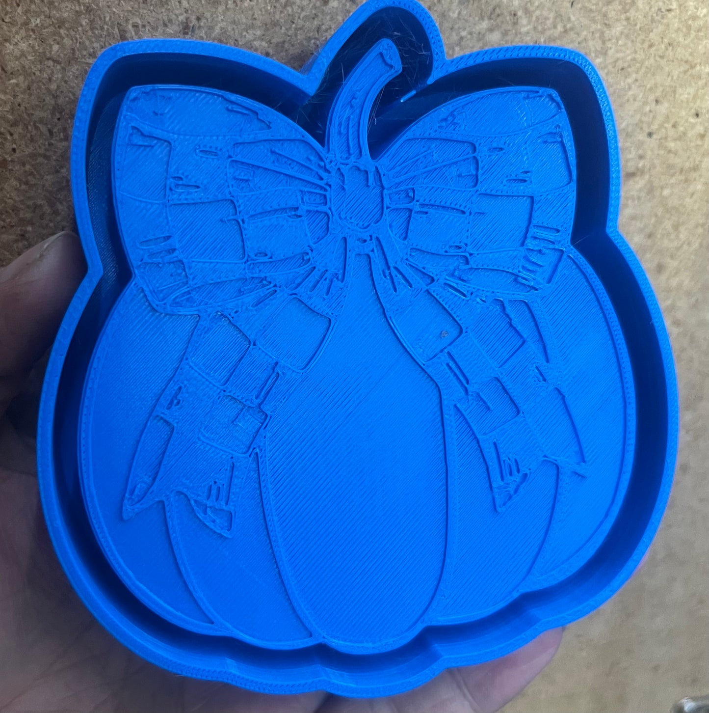 {pumpkin w bow} Silicone Mold