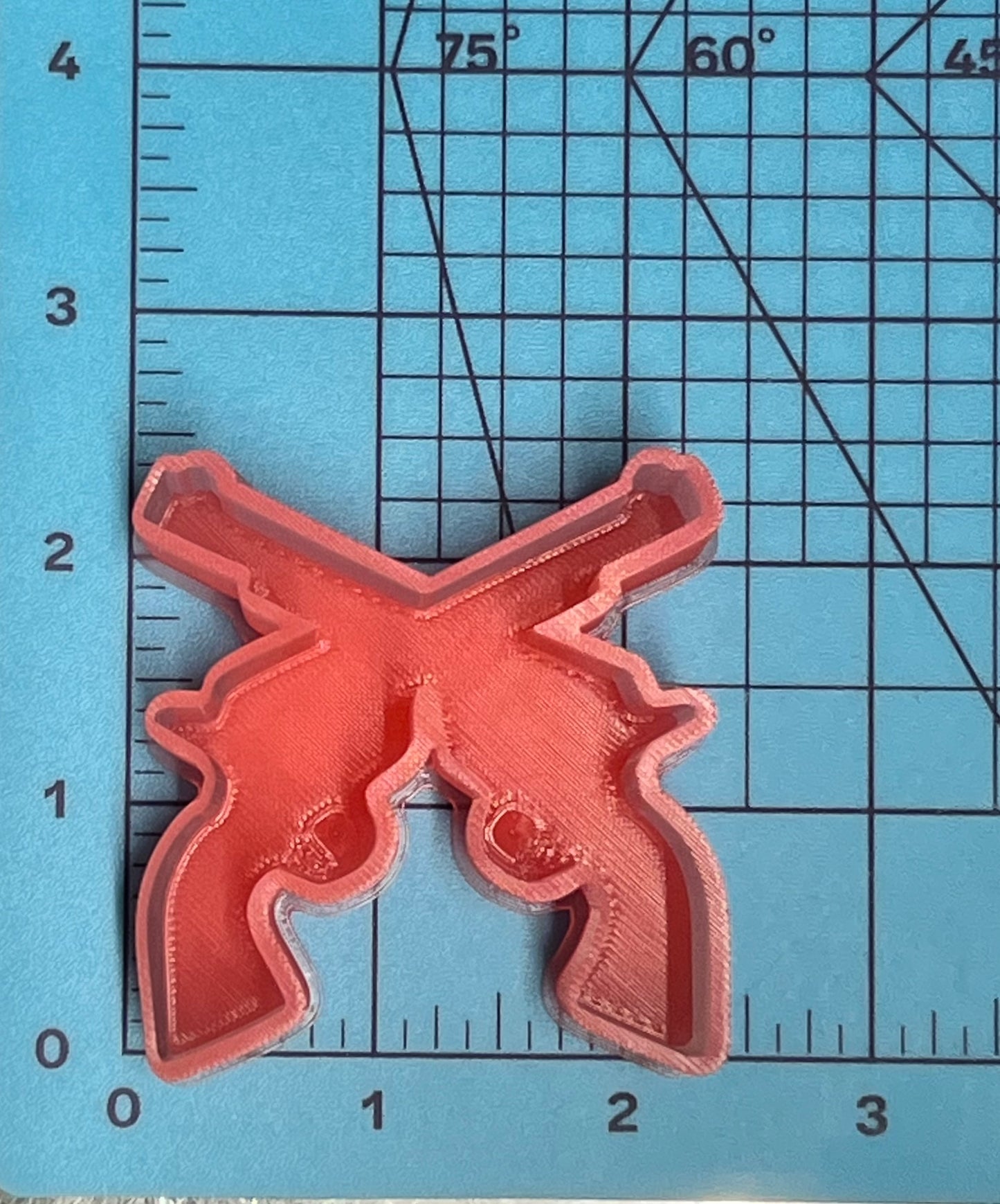 {Crossed Guns} Silicone Mold