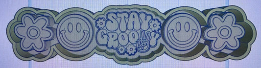 Stay groovy charm set