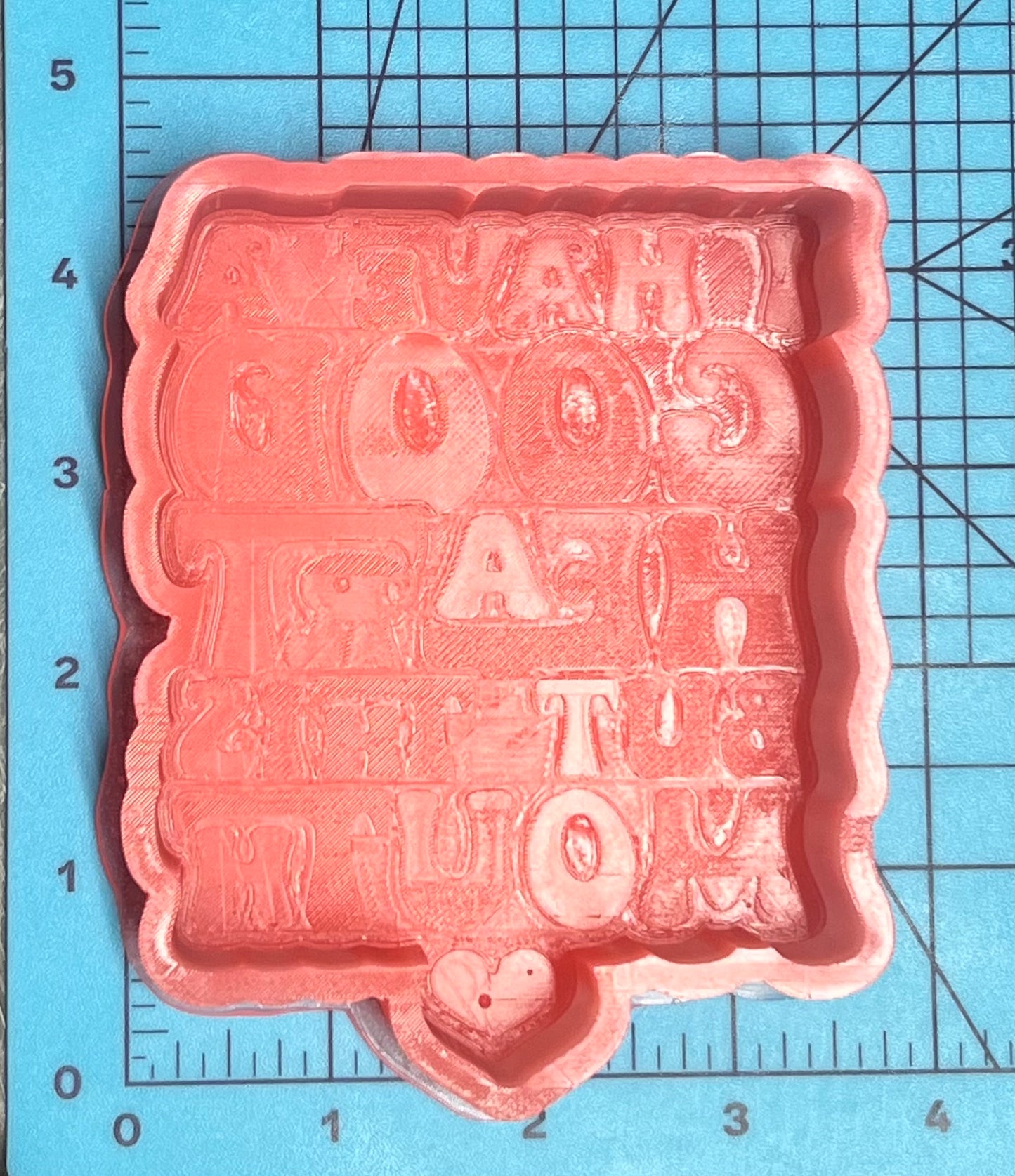 {good heart but this mouth} Silicone Mold