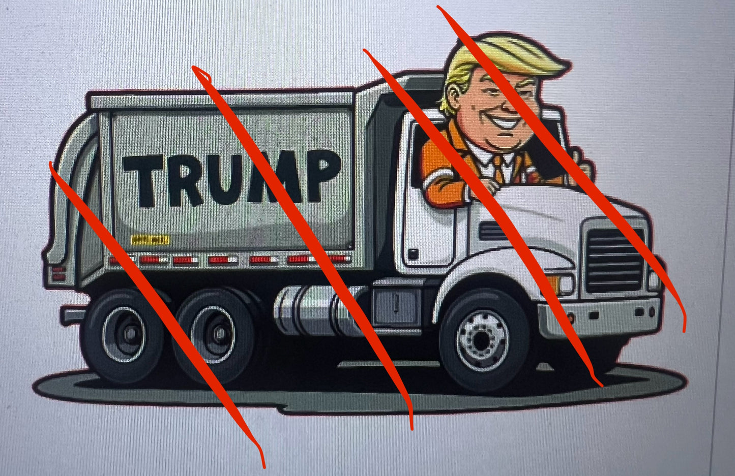 Trump Truck Cardstock