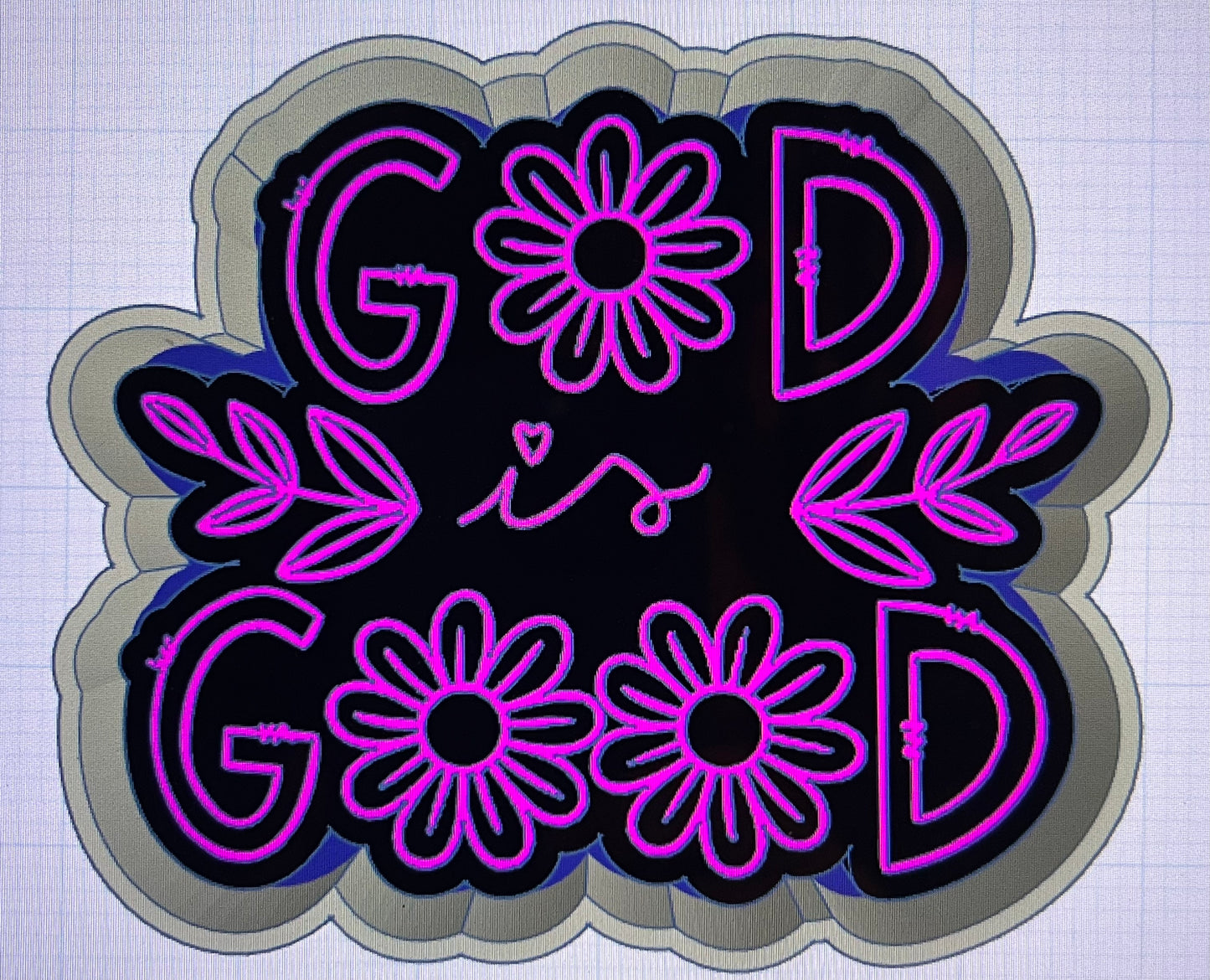 {God is Good} Silicone Mold