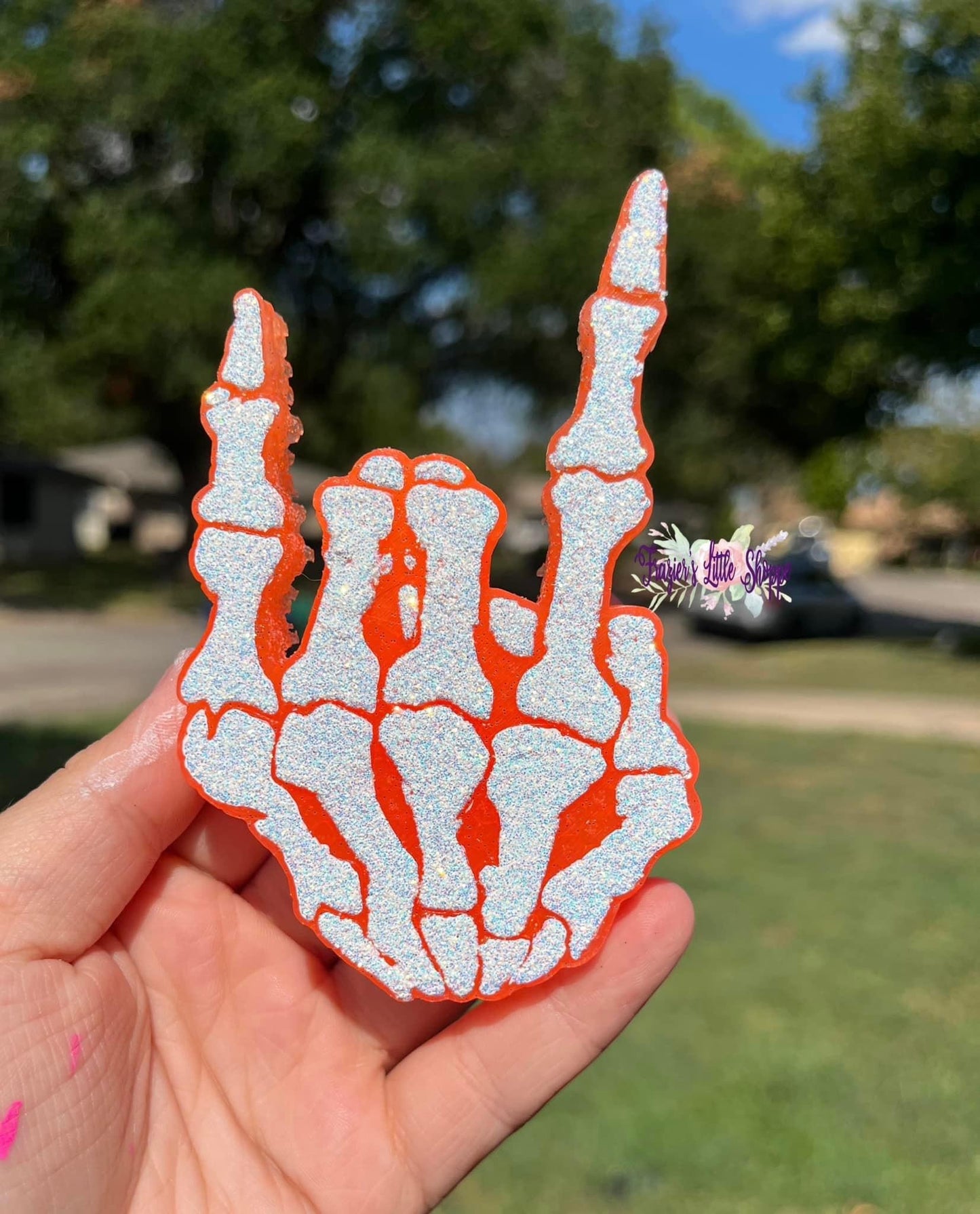 {skeleton rock horns} All Freshie Sizes