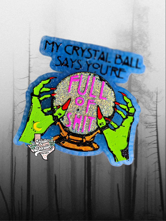 {crystal ball full of shit} Silicone Mold