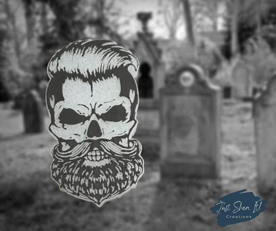 {bearded skull} Silicone Mold