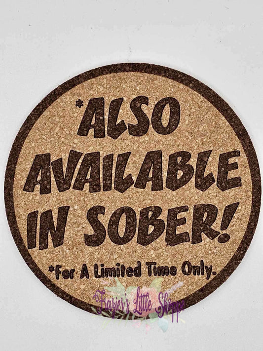 Also Available in Sober Cork Coasters