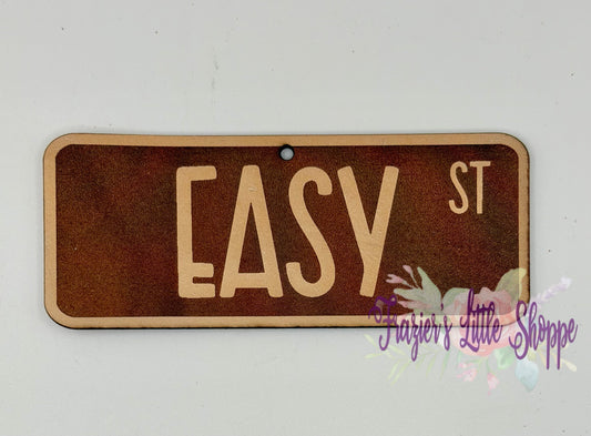 Easy St leather freshie blank