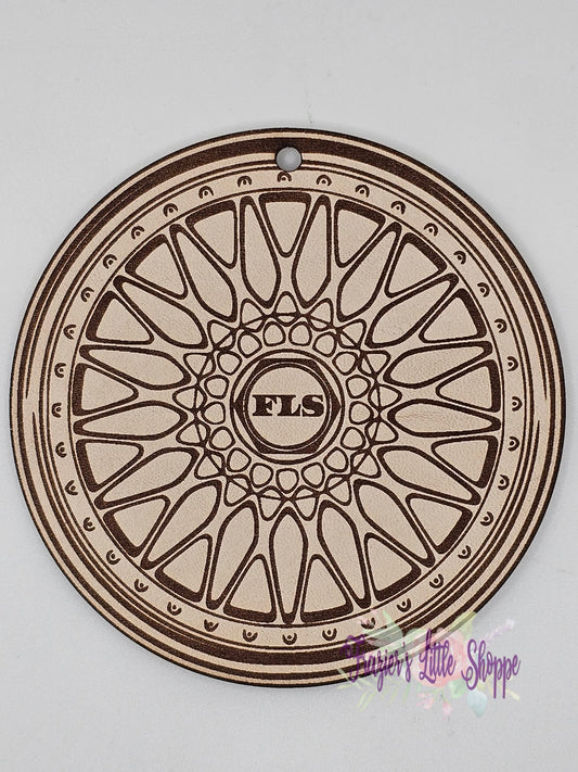 B B S Wheel leather freshie blank (unscented)