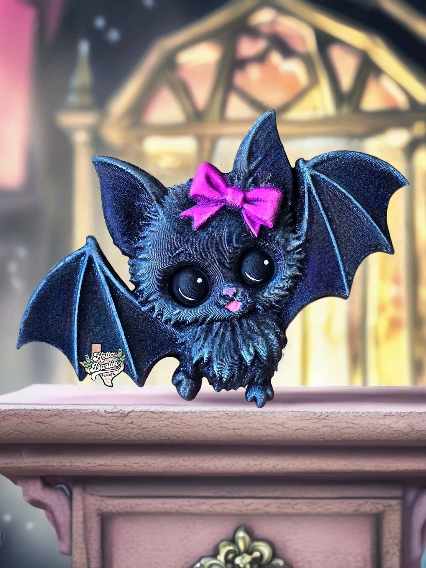 3D bat with bow