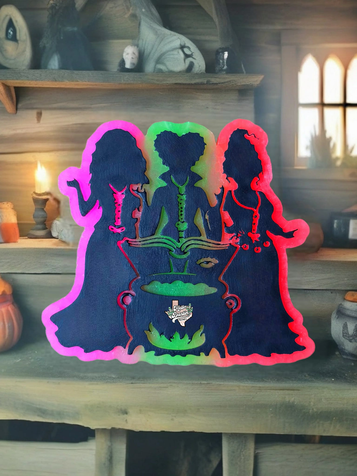 Silhouette sisters silicone mold