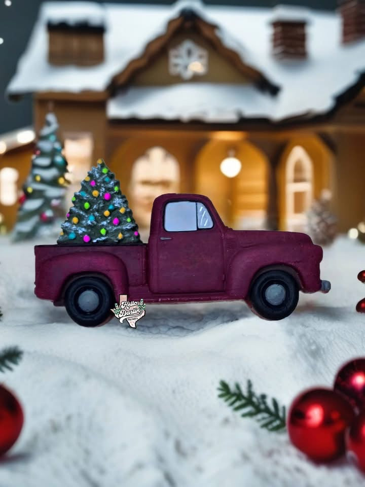 3D Christmas truck
