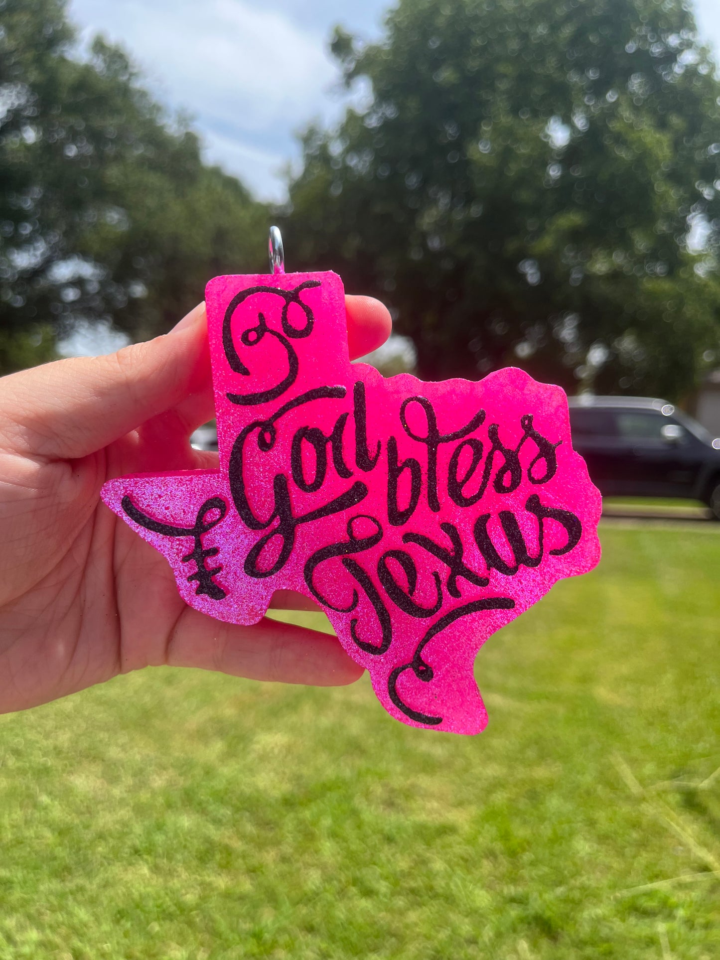 {God bless Texas} Large Freshie