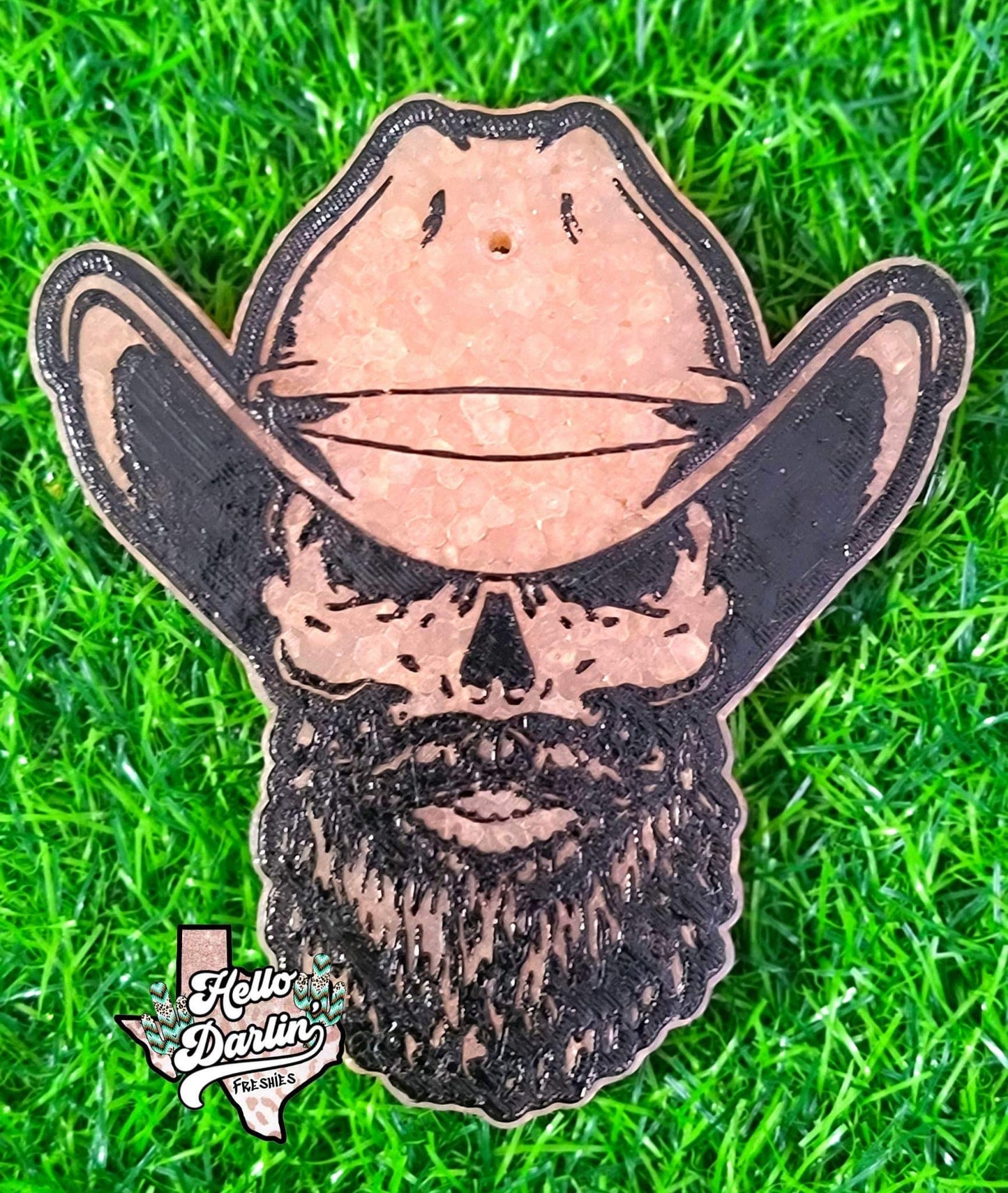 {cowboy bearded skull} Silicone Mold