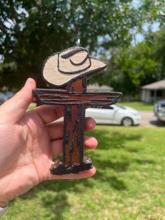 {cowboy hat cross} All Freshie Sizes