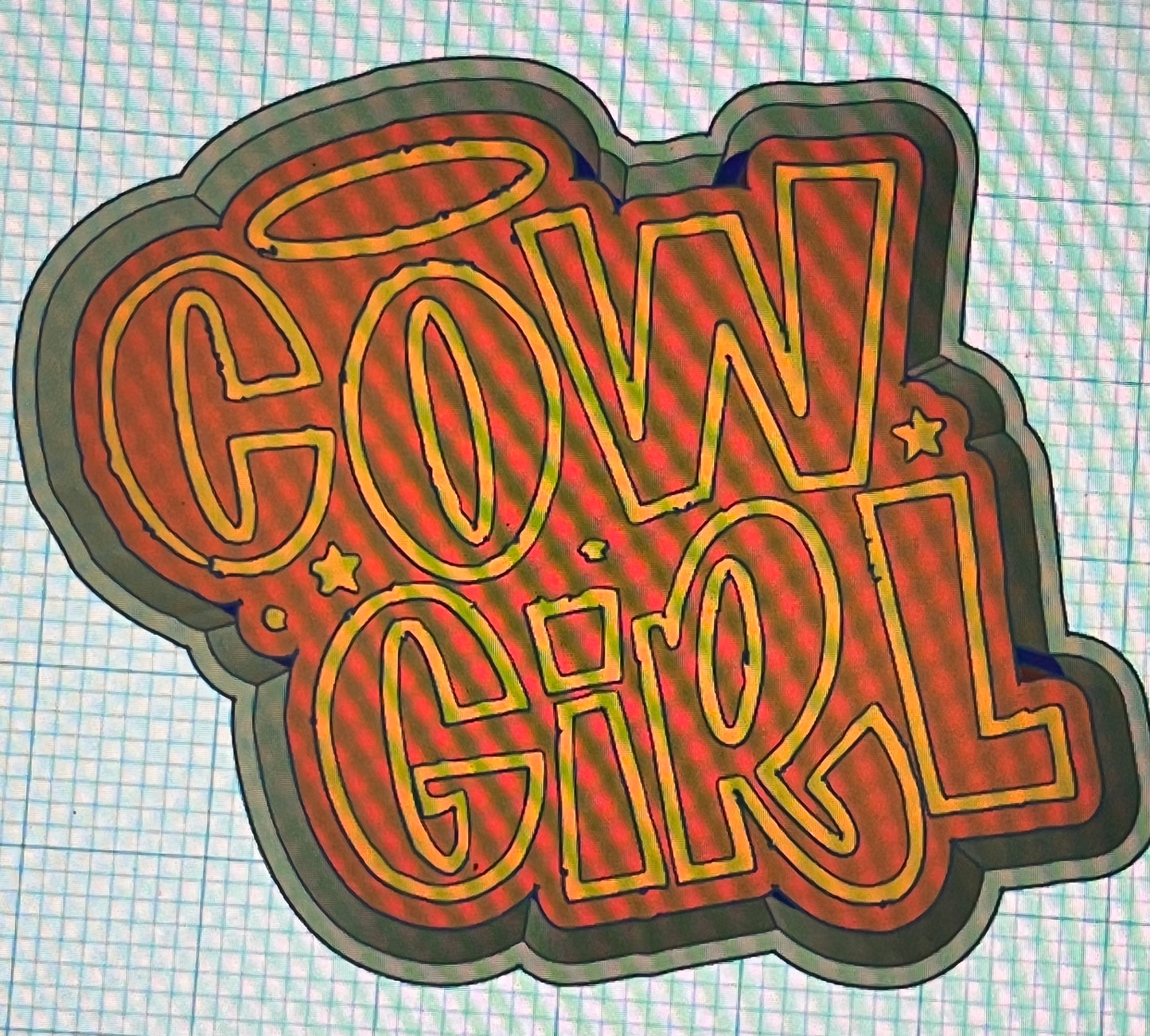 {cowgirl words} Silicone Mold