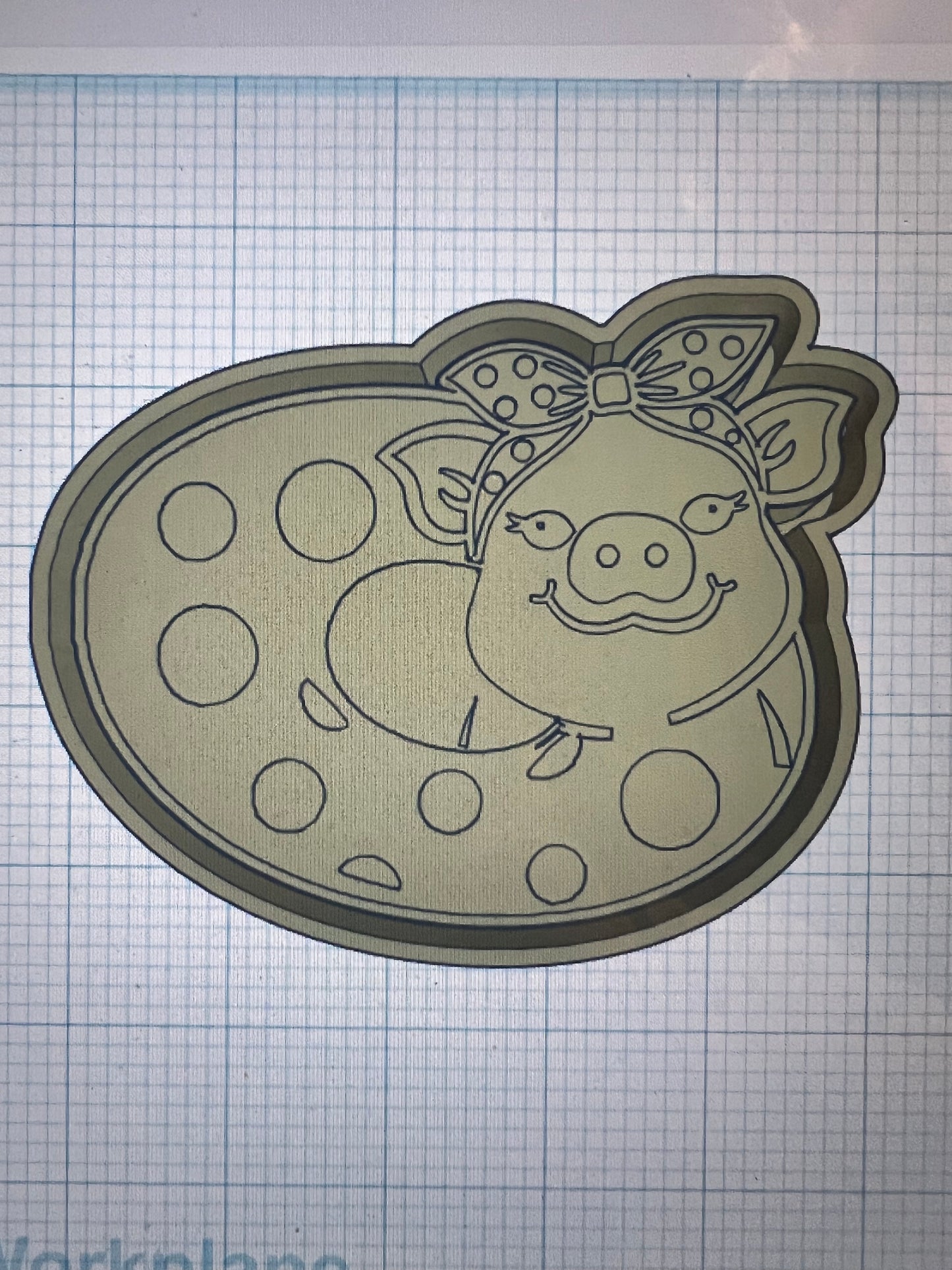 {pig float} Silicone Mold