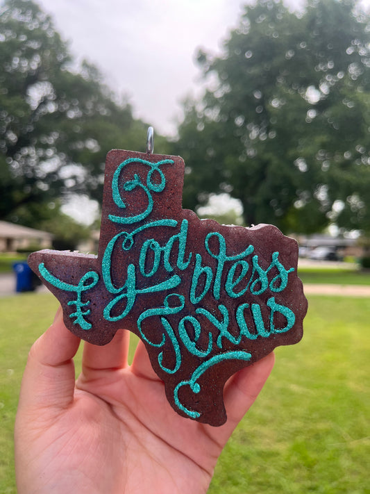 {God bless Texas} Large Freshie