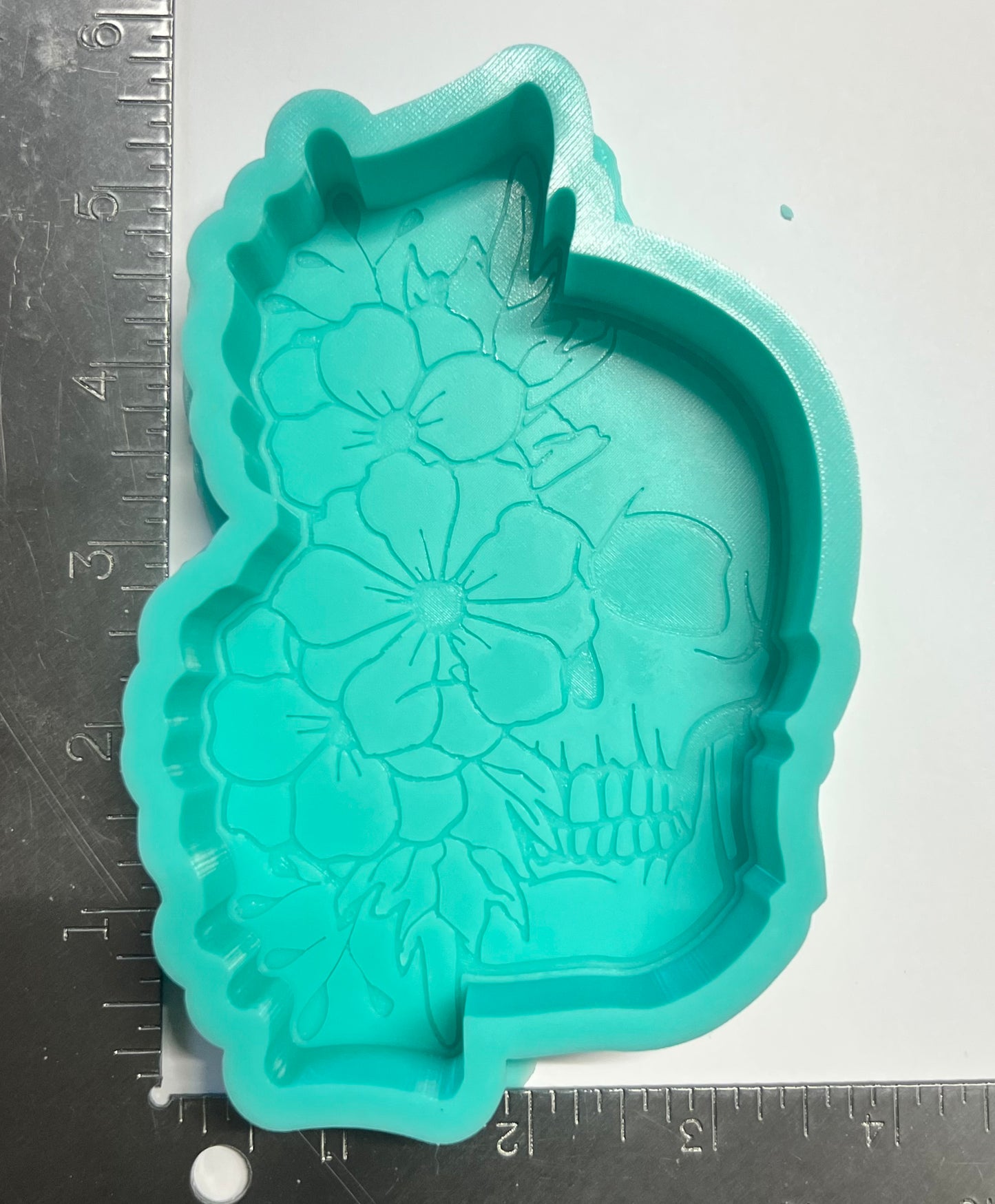 {skull flower} DBD Silicone Mold