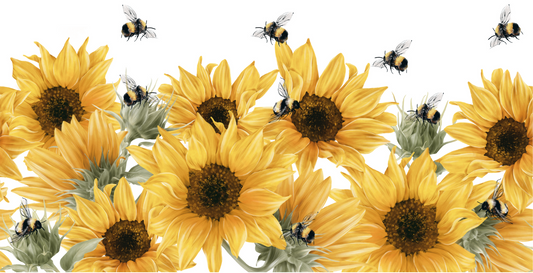 {sunflower and bees} Sublimation Tumblers