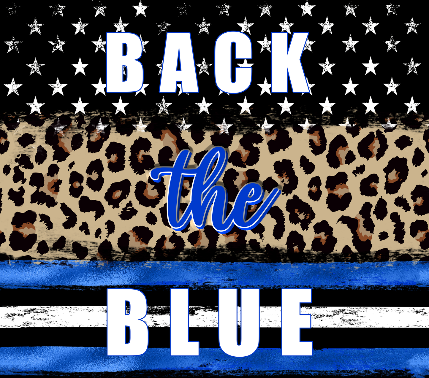 { Back the Blue } Sublimation Tumblers