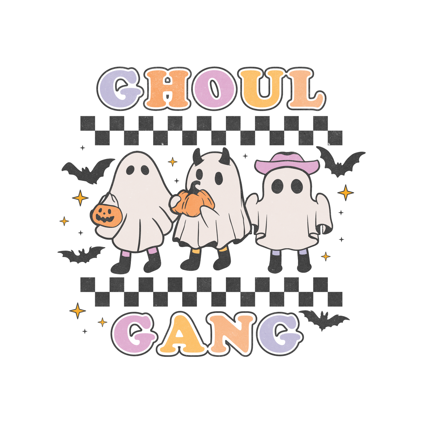 retro Halloween stickers