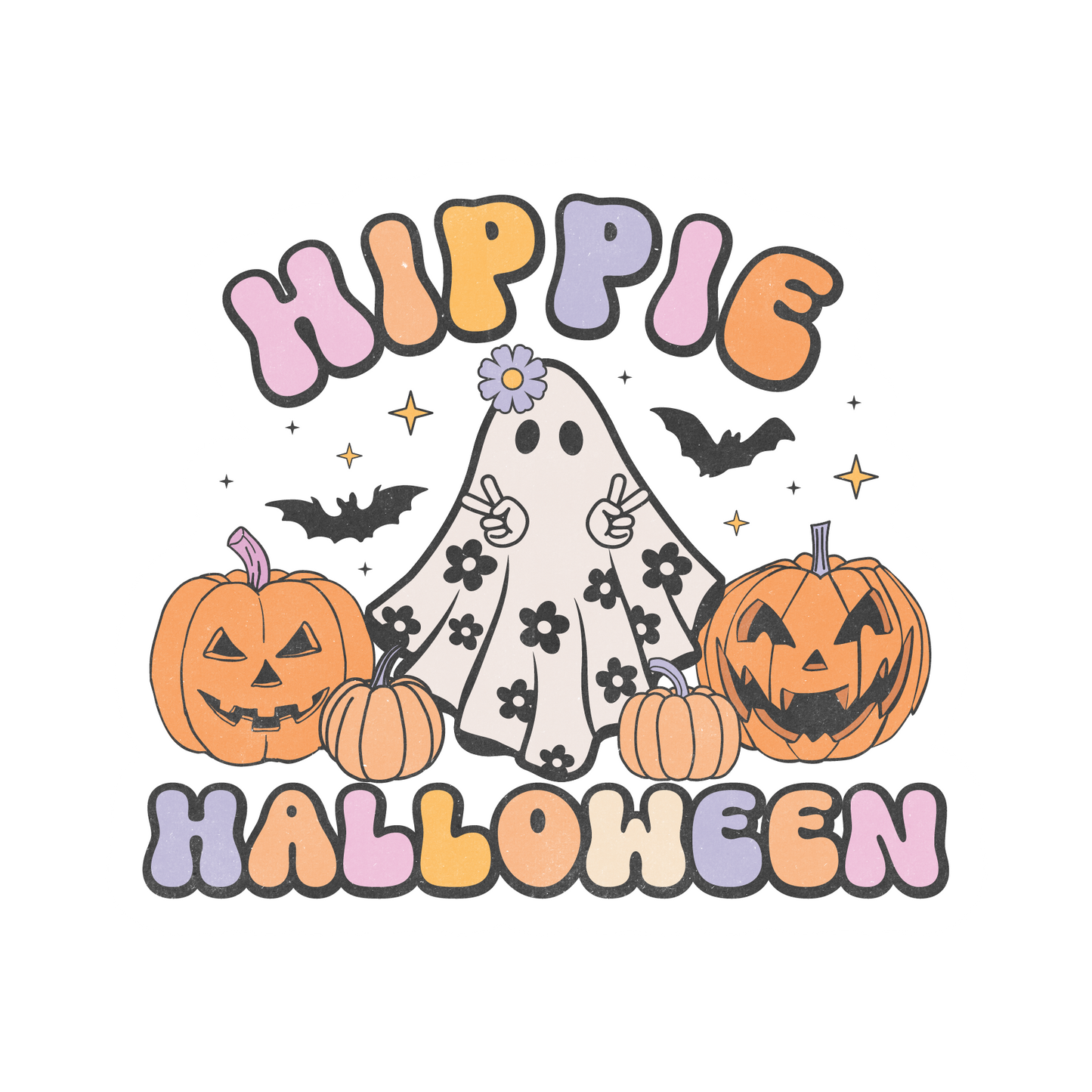 retro Halloween stickers